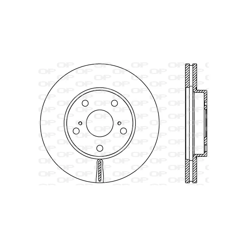 Jeu de 2 disques de frein avant OPEN PARTS BDR2377.20