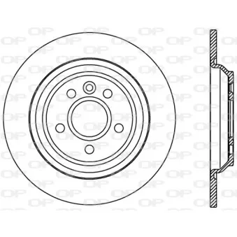Jeu de 2 disques de frein arrière OPEN PARTS BDR2379.10