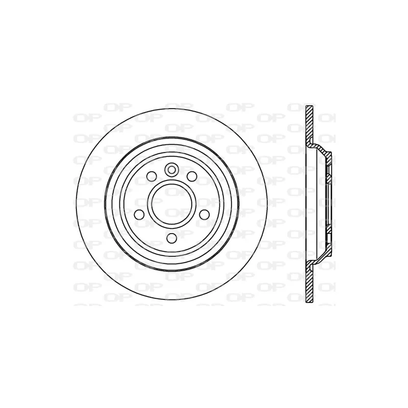 Jeu de 2 disques de frein arrière OPEN PARTS BDR2379.10