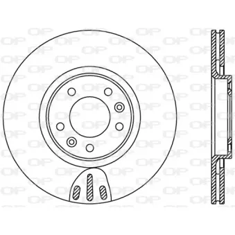 Jeu de 2 disques de frein arrière OPEN PARTS BDR2380.20