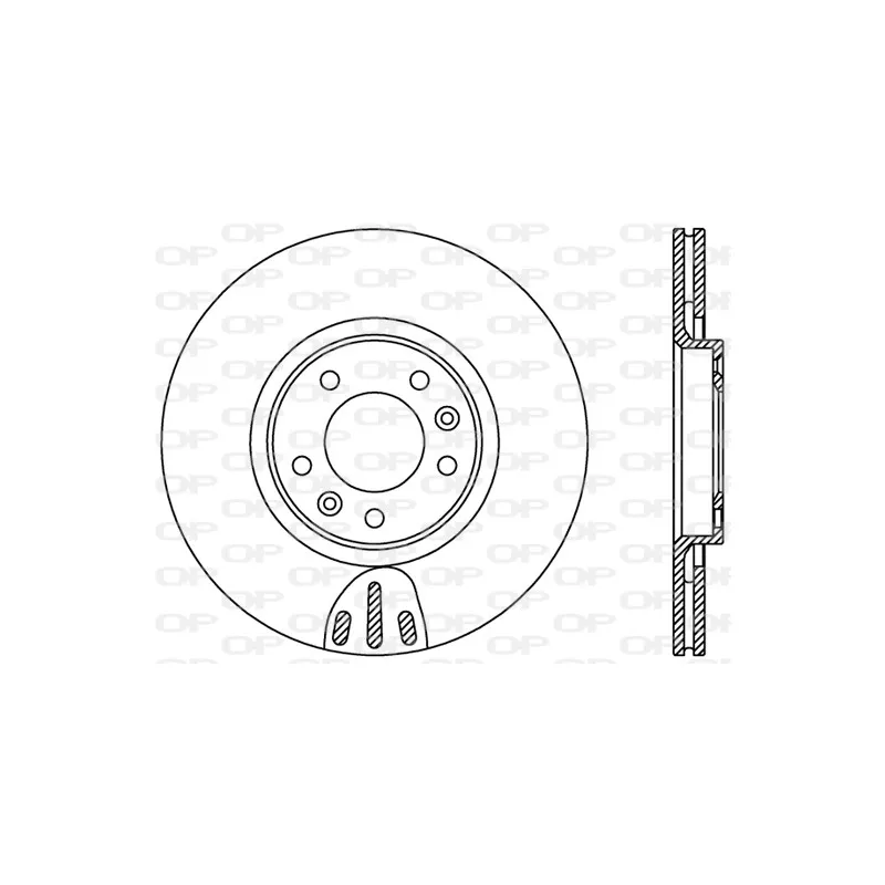 Jeu de 2 disques de frein arrière OPEN PARTS BDR2380.20