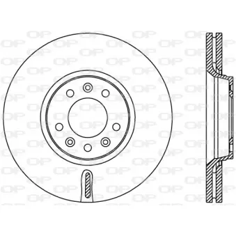 Jeu de 2 disques de frein avant OPEN PARTS BDR2383.20