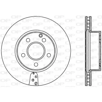 Jeu de 2 disques de frein avant OPEN PARTS BDR2391.20