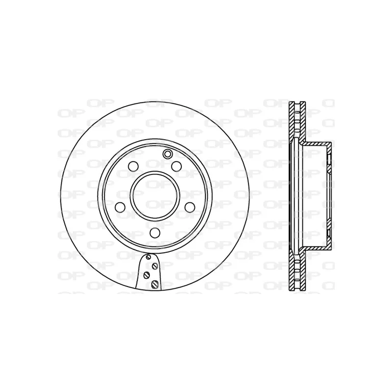 Jeu de 2 disques de frein avant OPEN PARTS BDR2391.20