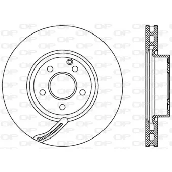 Jeu de 2 disques de frein avant OPEN PARTS BDR2392.20