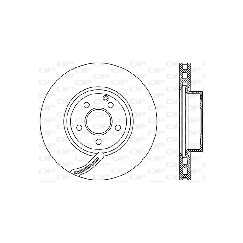 Jeu de 2 disques de frein avant OPEN PARTS BDR2392.20