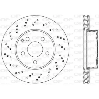 Jeu de 2 disques de frein avant OPEN PARTS BDR2393.25