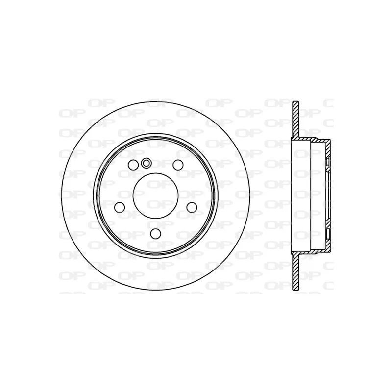 Jeu de 2 disques de frein arrière OPEN PARTS BDR2394.10