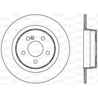 Jeu de 2 disques de frein arrière OPEN PARTS BDR2395.10