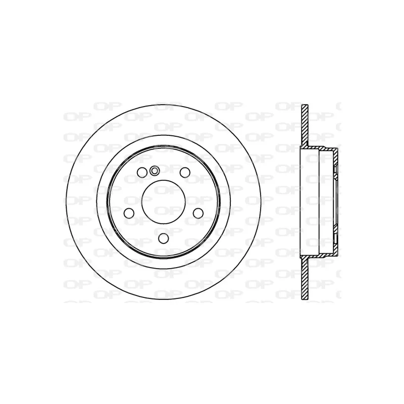 Jeu de 2 disques de frein arrière OPEN PARTS BDR2395.10
