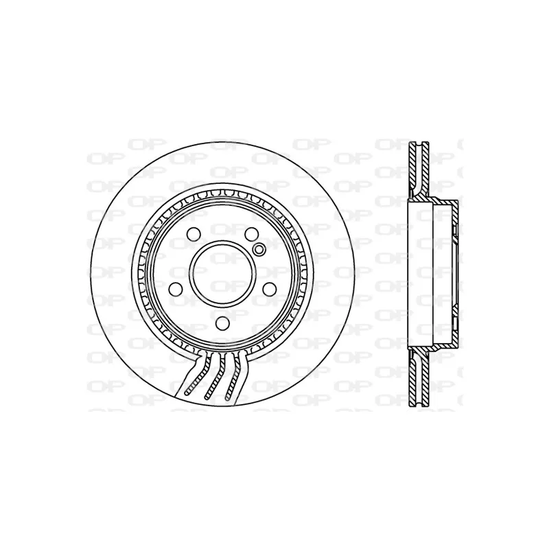 Jeu de 2 disques de frein arrière OPEN PARTS BDR2396.20