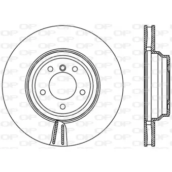Jeu de 2 disques de frein avant OPEN PARTS BDR2398.20