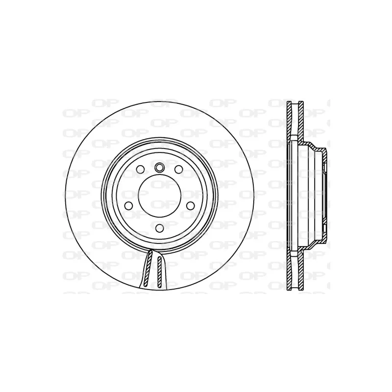 Jeu de 2 disques de frein avant OPEN PARTS BDR2398.20