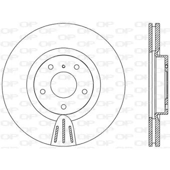 Jeu de 2 disques de frein avant OPEN PARTS BDR2400.20