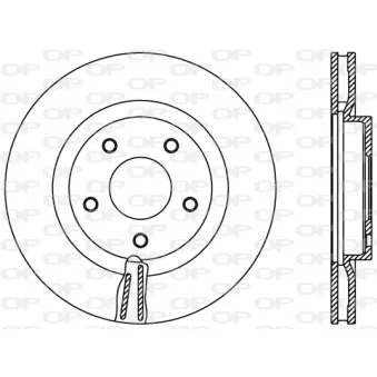 Jeu de 2 disques de frein avant OPEN PARTS BDR2401.20