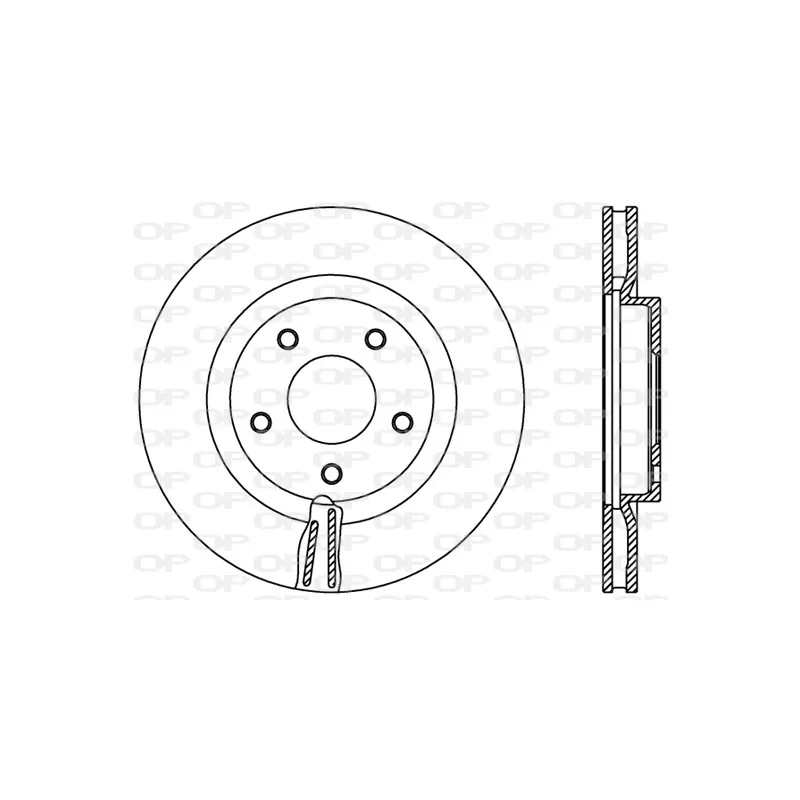Jeu de 2 disques de frein avant OPEN PARTS BDR2401.20