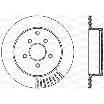 Jeu de 2 disques de frein arrière OPEN PARTS BDR2402.20