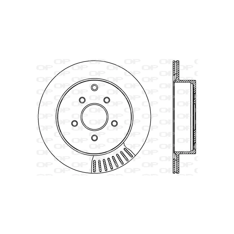 Jeu de 2 disques de frein arrière OPEN PARTS BDR2402.20