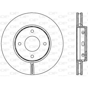 Jeu de 2 disques de frein avant OPEN PARTS BDR2403.20