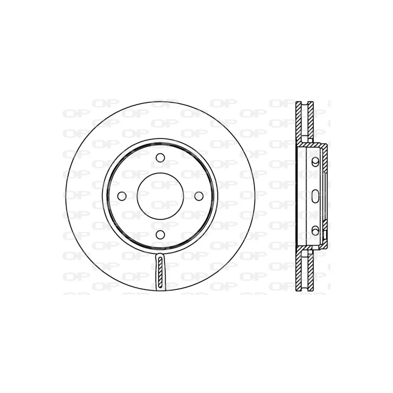 Jeu de 2 disques de frein avant OPEN PARTS BDR2403.20