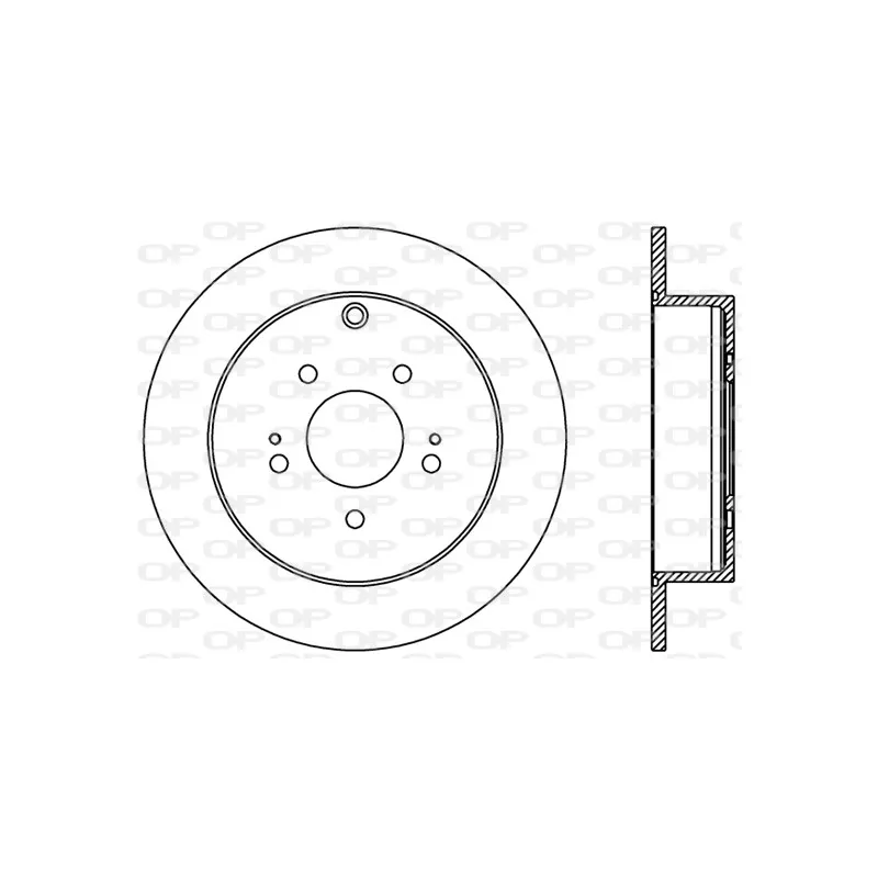 Jeu de 2 disques de frein arrière OPEN PARTS BDR2404.10