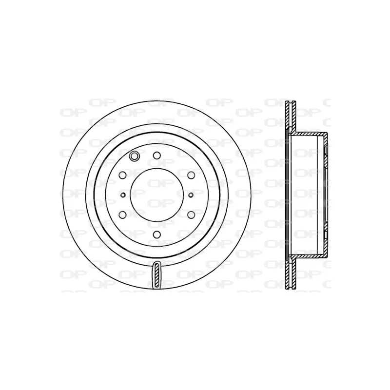 Jeu de 2 disques de frein arrière OPEN PARTS BDR2405.20