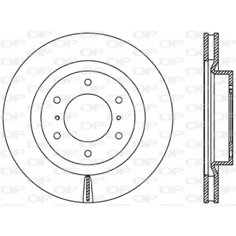 Jeu de 2 disques de frein avant OPEN PARTS BDR2406.20