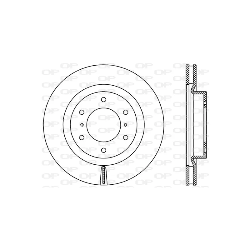 Jeu de 2 disques de frein avant OPEN PARTS BDR2406.20