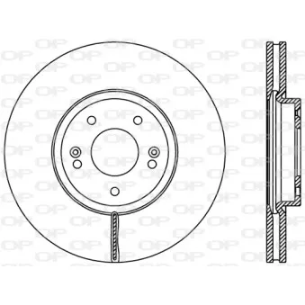 Jeu de 2 disques de frein avant OPEN PARTS BDR2407.20