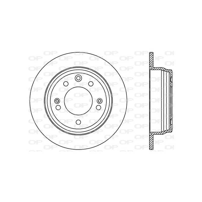 Jeu de 2 disques de frein arrière OPEN PARTS BDR2409.10