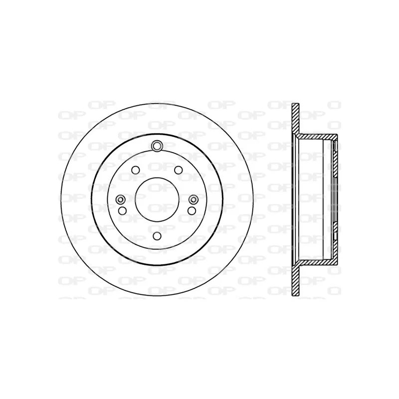 Jeu de 2 disques de frein arrière OPEN PARTS BDR2410.10