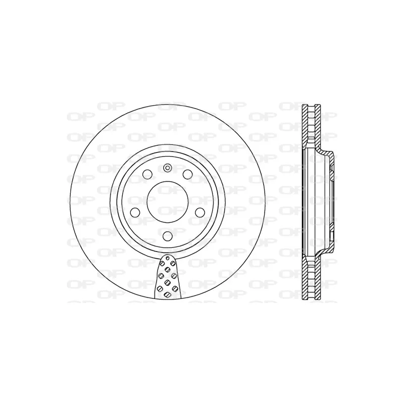 Jeu de 2 disques de frein avant OPEN PARTS BDR2412.20