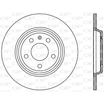 Jeu de 2 disques de frein arrière OPEN PARTS BDR2413.10