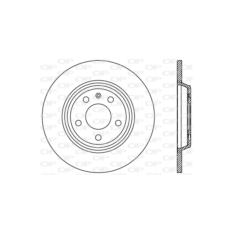 Jeu de 2 disques de frein arrière OPEN PARTS BDR2413.10