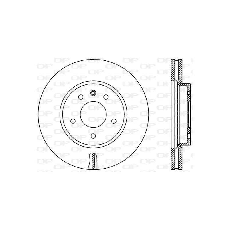 Jeu de 2 disques de frein avant OPEN PARTS BDR2417.20