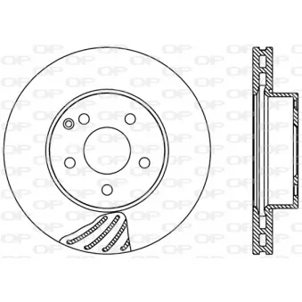 Jeu de 2 disques de frein avant OPEN PARTS BDR2418.20
