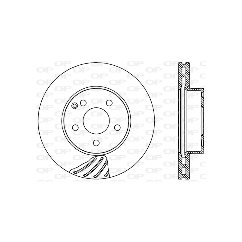 Jeu de 2 disques de frein avant OPEN PARTS BDR2418.20