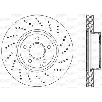 Jeu de 2 disques de frein avant OPEN PARTS BDR2419.25