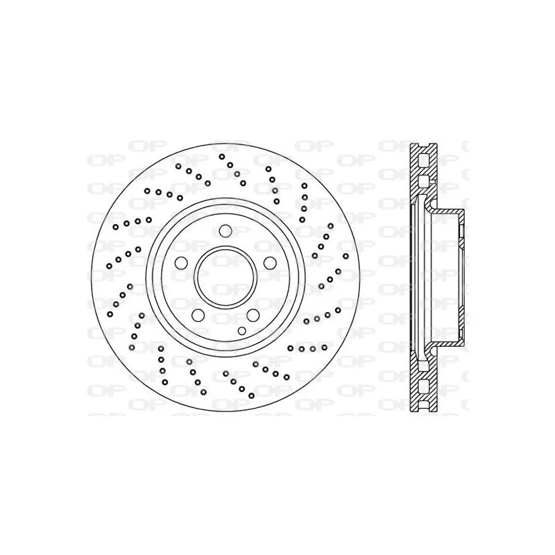 Jeu de 2 disques de frein avant OPEN PARTS BDR2419.25