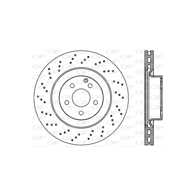 Jeu de 2 disques de frein avant OPEN PARTS BDR2420.25