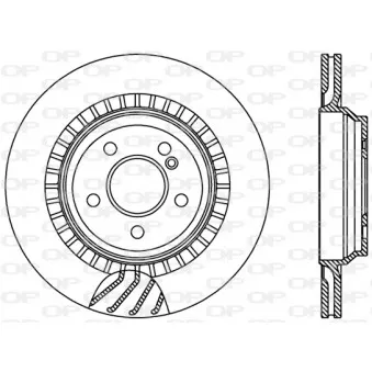 Jeu de 2 disques de frein arrière OPEN PARTS BDR2421.20