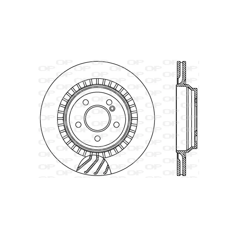 Jeu de 2 disques de frein arrière OPEN PARTS BDR2421.20