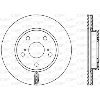 Jeu de 2 disques de frein avant OPEN PARTS BDR2423.20
