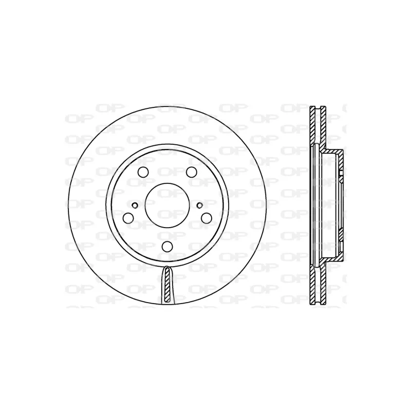 Jeu de 2 disques de frein avant OPEN PARTS BDR2423.20