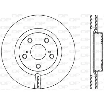 Jeu de 2 disques de frein avant OPEN PARTS BDR2424.20
