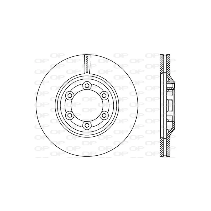 Jeu de 2 disques de frein avant OPEN PARTS BDR2428.20