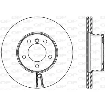 Jeu de 2 disques de frein avant OPEN PARTS BDR2429.20