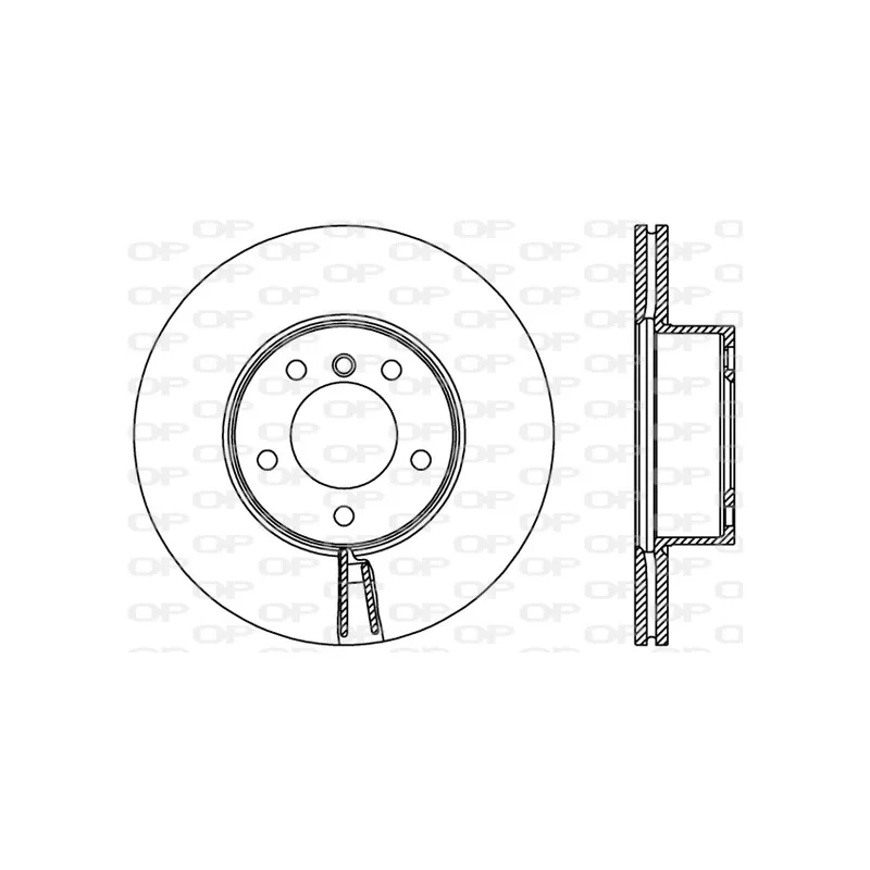 Jeu de 2 disques de frein avant OPEN PARTS BDR2429.20
