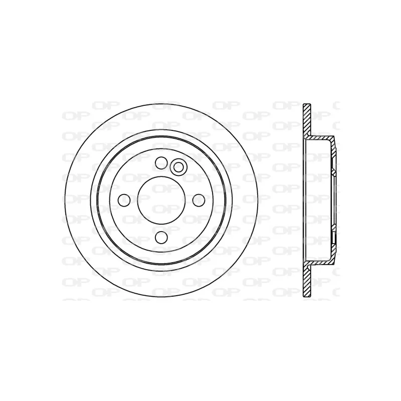 Jeu de 2 disques de frein arrière OPEN PARTS BDR2430.10