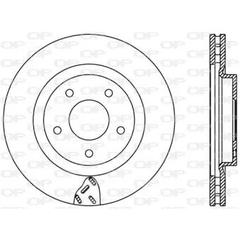 Jeu de 2 disques de frein avant OPEN PARTS BDR2435.20